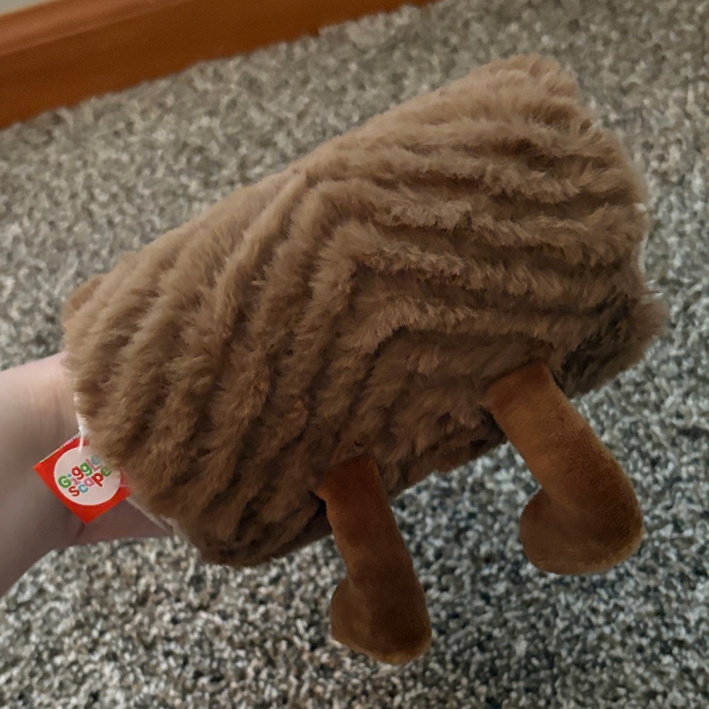 Cute Plush Log with Fire Accent Giggle Scope - Picture 6 of 6